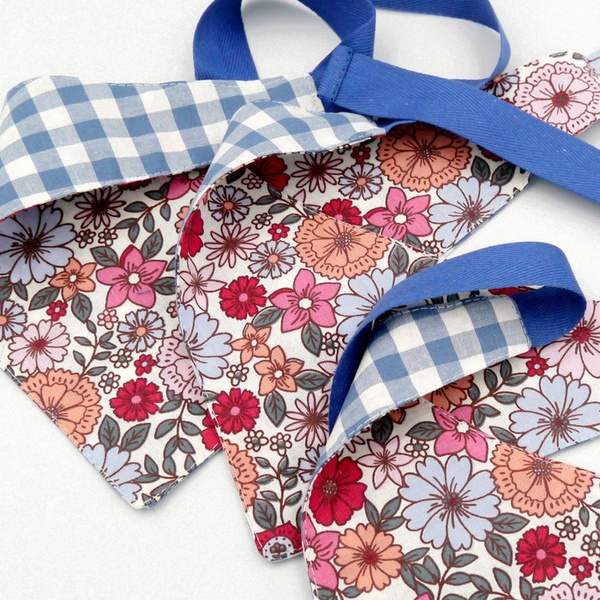 Dog Bandana Flowers handkerchief style to tie around your pet’s neck