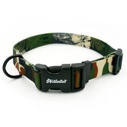 Dog Collar Psiakrew Camo 2.5 cm, 1"  wide, black extras