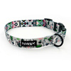 Dog Collar Psiakrew Grey Llama 2.5 cm, 1"  wide, black extras