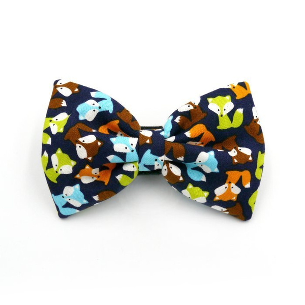 Dog Bow Tie, gift for dog, Pet Bow Tie, Bowtie, Collar Attachment, Foxy Dark Blue