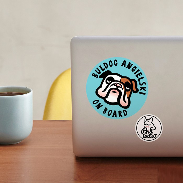 Englische Bulldogge Hund Aufkleber für Auto Stoßstange Auto Moto Karosserie Heckscheibe