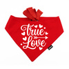 Psiakrew Rot Bandana für den Hund True Love