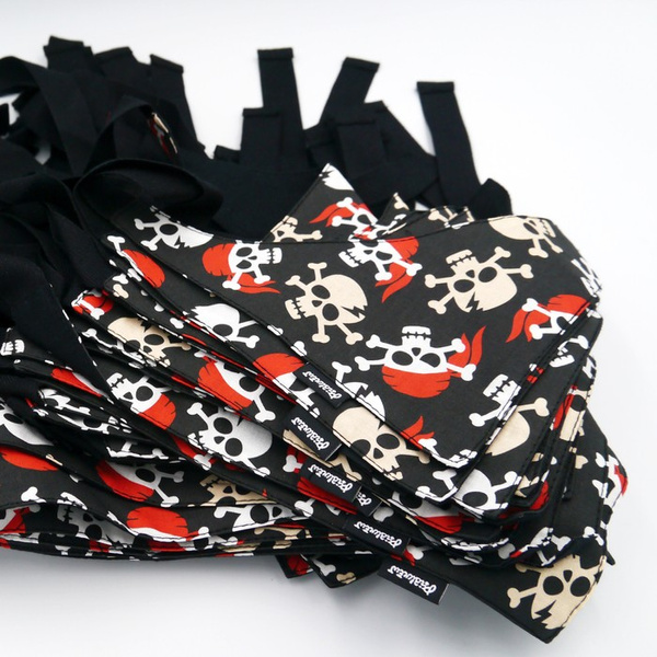 Premium Dog Bandana Pirates handkerchief style to tie around your pet’s neck