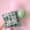 Pillow Colored Dogs Decorative Cushion Mint Psiakrew