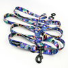 Dog Leash Magic Jungle width 2.5 cm, 1" wide, big black snap hook 8 cm