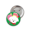 Dog Maltese Christmas Badge Psiakrew Button Badzyk 25mm