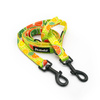 Long Dog Leash Lemonade Psiakrew width 2 cm (0.78"),  black snap hook 7 cm (3,15")