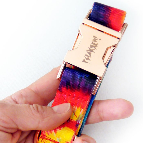 Dog Collar Psiakrew Tie Dye 2.5 cm 1" wide, pink gold