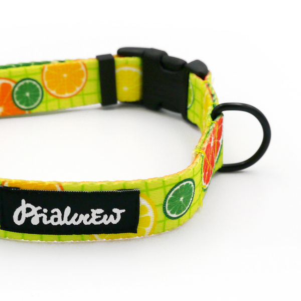 Dog Collar Lemonade Psiakrew, 2 cm 0.78" wide, for smaller dogs