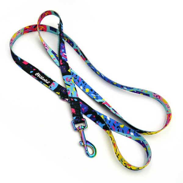 City-Leine für Dog Terrazzo Breite 2 cm, holo Karabiner 7 cm