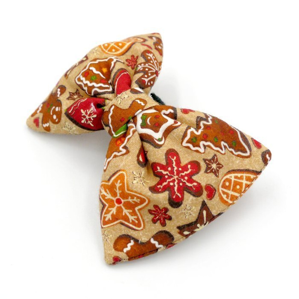 Christmas Dog Bow Tie Cat Pet Collar Decoration Cinnamon Gingerbreads