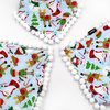 Santa Claus Dog Bandana handkerchief style to tie around your pet’s neck