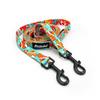 Long Dog Leash Blue Lagoon Psiakrew width 2 cm (0.78"),  black snap hook 7 cm (3,15")