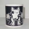 Mug with bull terrier Fitness, Dog Bull Terrier