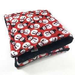Premium Mat Plaid Blanket for the dog, Snowman Psiakrew Design