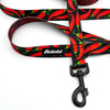 City Walking Leine für Dog Red Hot Chili, Breite 2,5 cm, großer, starker schwarzer Karabiner