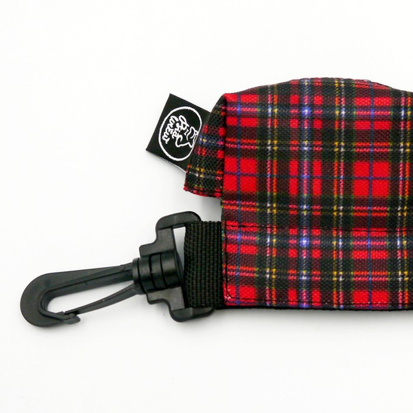 Pouch for poop bags Tartan Psiakrew