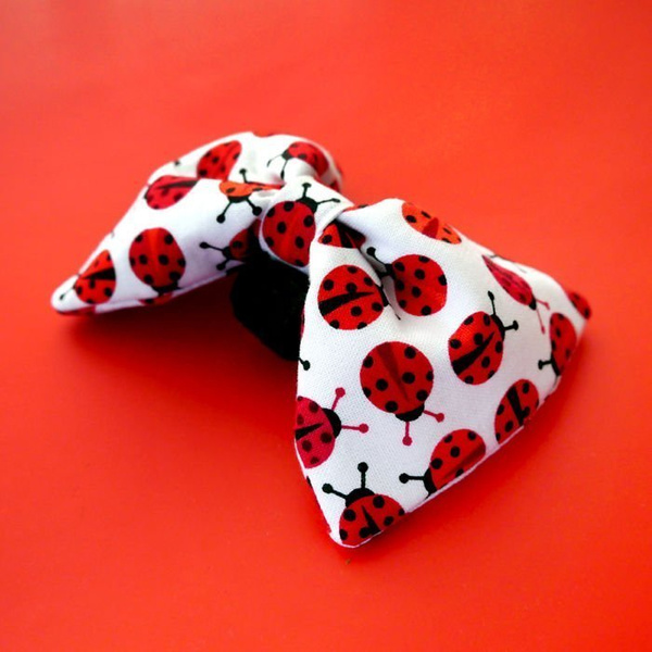Dog Bow Tie Ladybug, pet bowtie