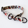 Half-choke collar Dog Tattoo, 2.5 cm wide, medium and big dogs, black extras