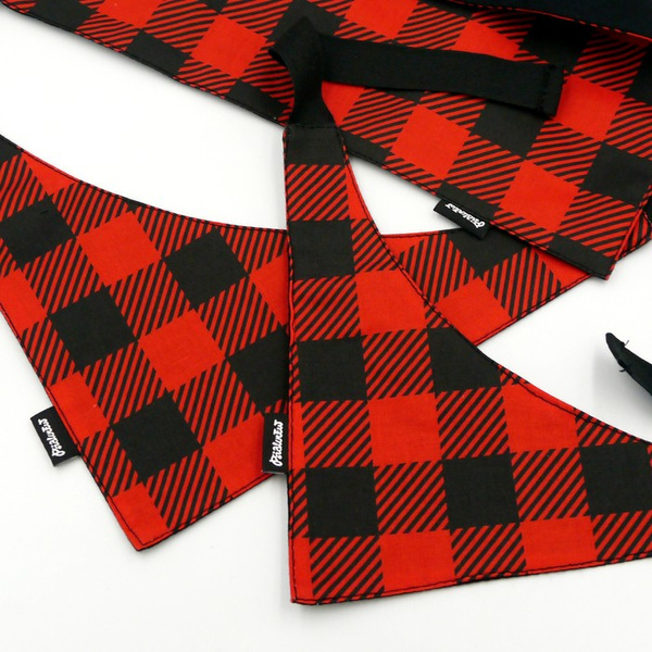 Dog Bandana Lumberjack Psiakrew handkerchief style to tie around your pet’s neck