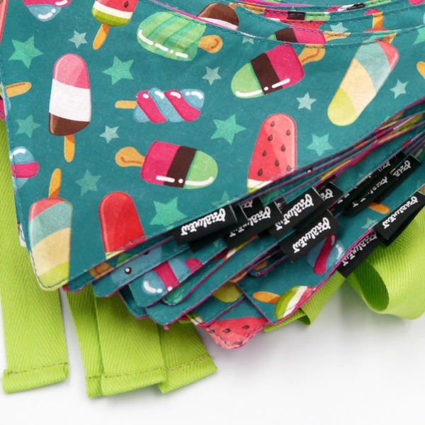 Dog Bandana Ice Ice Baby Psiakrew handkerchief style to tie around your pet’s neck