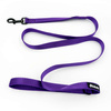 Purple Dog Leash width 2 cm 0.78 ", black extras