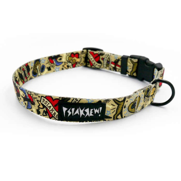 Dog Collar Psiakrew Dog Tattoo Flash, 2 cm 0.78" wide, for smaller dogs