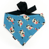 Dog Bandana Spotted Cow Psiakrew handkerchief style to tie around your pet’s neck