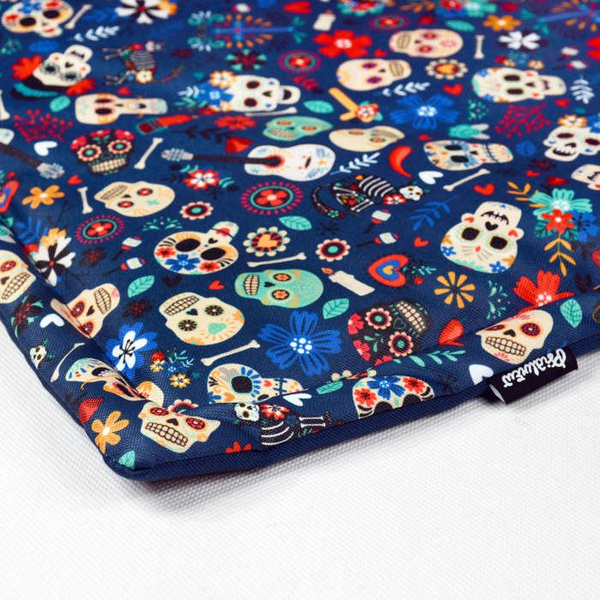 Waterproof Mat for the dog, puppy, cat, Día de los Muertos, Psiakrew Design