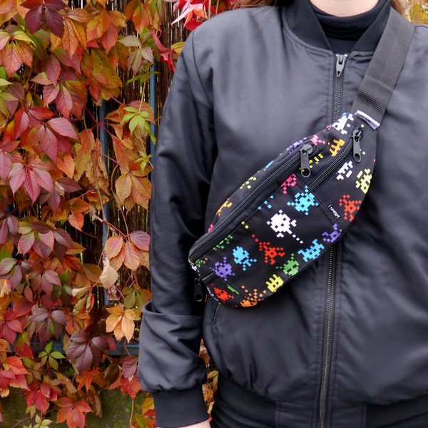 Fanny Pack Hip Bag Invaders, Bum Bag Psiakrew