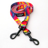 Dog Leash Tie Dye width 2 cm wide, black snap hook 7 cm