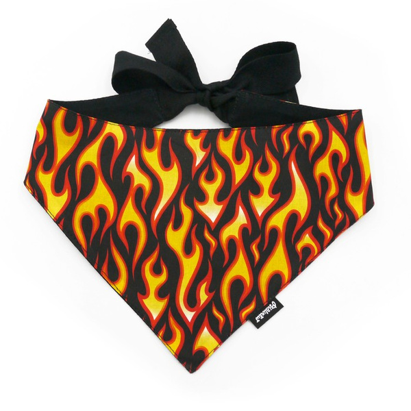 Dog Bandana Dog on Fire Psiakrew handkerchief style to tie around your pet’s neck