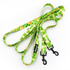 Hundeleine Green Frogs Psiakrew, Breite 2,5 cm, Karabiner 6 cm schwarz