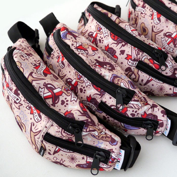 Fanny Pack Hip Bag Dog Tattoo, Bum Bag Psiakrew