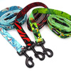 Dog Leash Red Hot Chili width 2.5 cm, 1"  wide, black snap hook 8cm