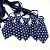 Navy blue Christmas tie with białe stars for a dog Psiakrew