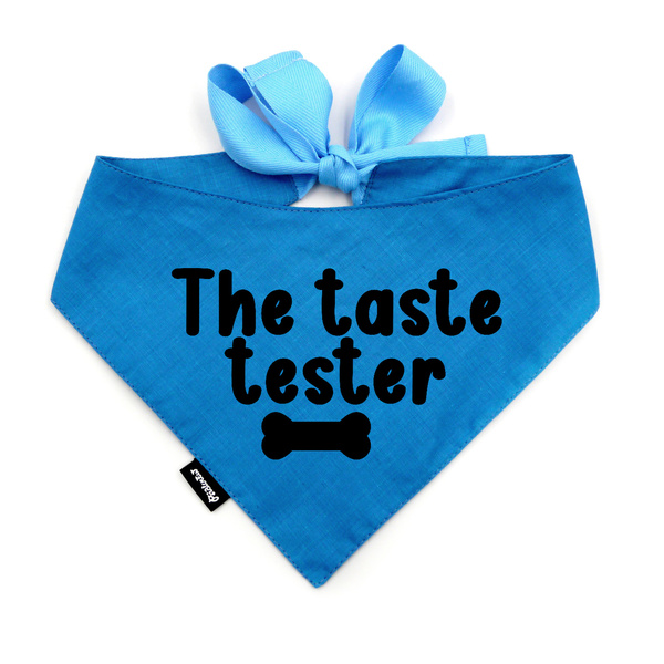 Dog Bandana - TREAT HUNTER - Psiakrew, personalized tied handkerchief, yellow bandana scarf