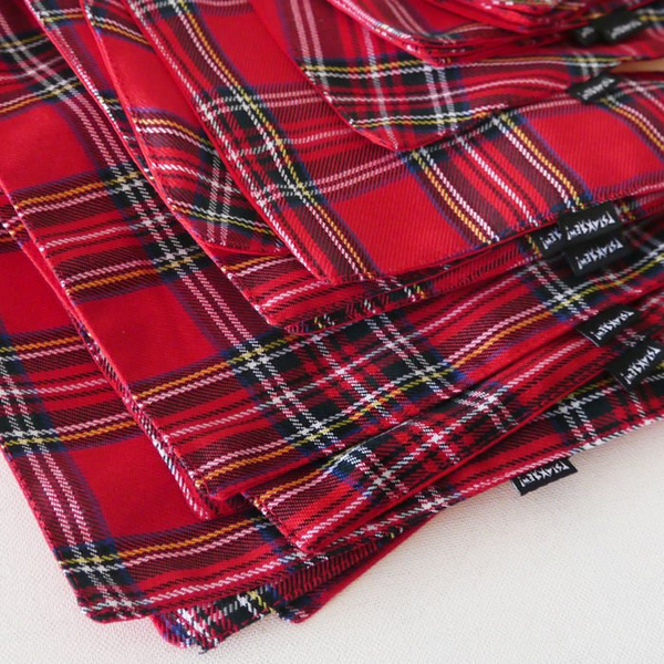 Dog Bandana Tartan handkerchief style to tie around your pet’s neck