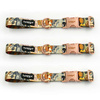 Dog Collar Psiakrew Forest Treasures 2.5 cm, 1"  wide, pink gold clip