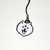 Spitz dog pendant, phone tag, charms