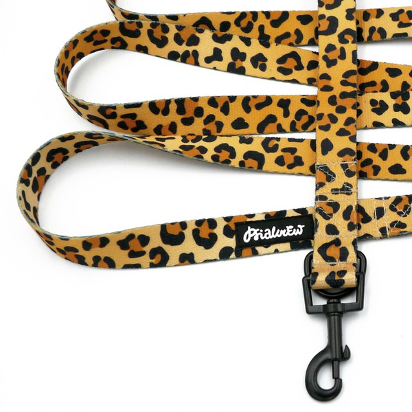 Dog Leash Tarzan width 2.5 cm, 1"  wide, snap hook black 6cm