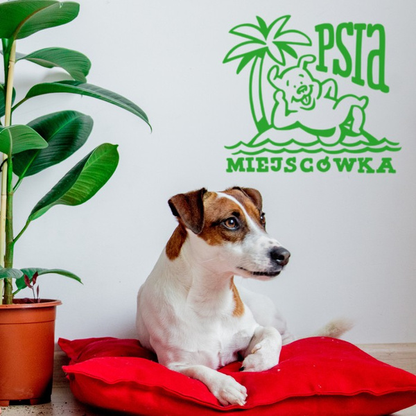 THE DOG PLACE decorative and information wall decal Psiakrew