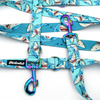Dog Leash Sharks width 2.5 cm, 1"  wide, holo snap hook 8cm