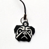 Pug dog pendant, tag, charms