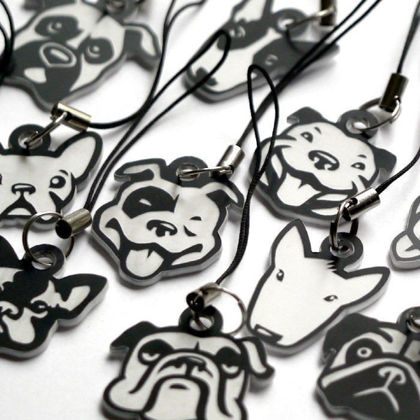 French Bulldog Hello dog pendant, tag, charms