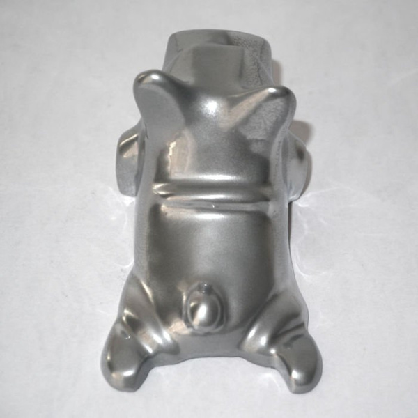 Sculpture French Bulldog Silver Yoga