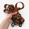 Dog Leash Dog On Fire width 2.5 cm, 1"  wide, big black snap hook