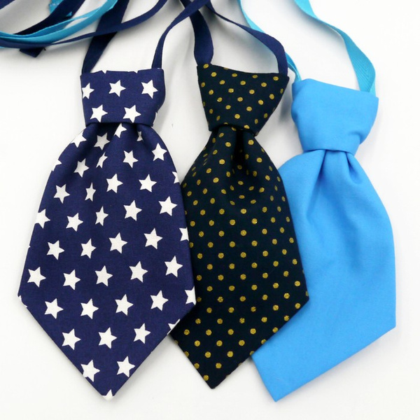 Navy blue Christmas tie with białe stars for a dog Psiakrew
