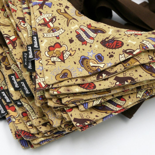 Dog Bandana Dog Tattoo Psiakrew handkerchief style to tie around your pet’s neck