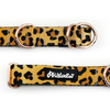 Half-choke collar Tarzan Psiakrew, 2.5 cm wide, medium and big dogs, pink golden extras